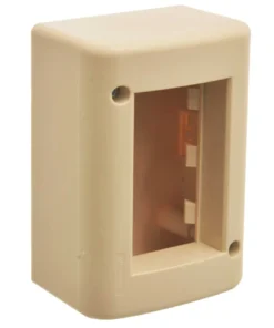 Caja Exterior Presta 3 Módulos Marfil