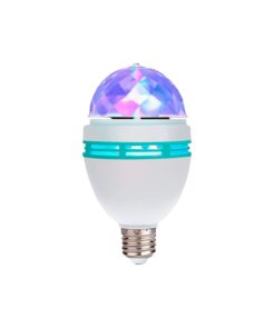 Lámpara LED Rotativa RGB 3W E27