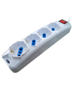 Alargue 4 tomas Schuko con llave 5 metros Nafilux