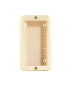 Caja Reggio exterior 4 módulos Marfil
