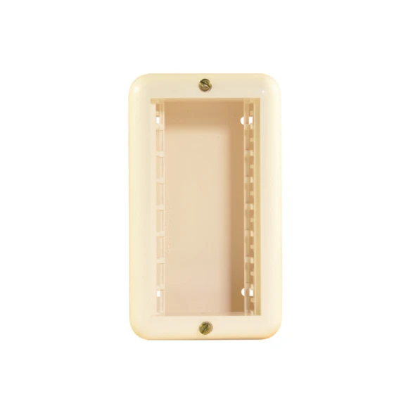 Caja Reggio exterior 4 módulos Marfil