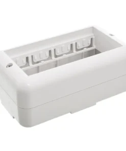 Caja Exterior Presta 4 Módulos Blanca