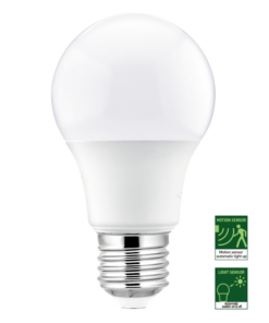 Lámpara LED 9W E27 con Sensor de Movimiento Luz Fría Moonlight