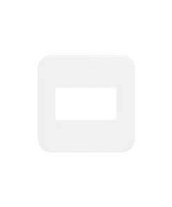 Plaqueta mini Reggio con bastidor 1 módulo Blanco