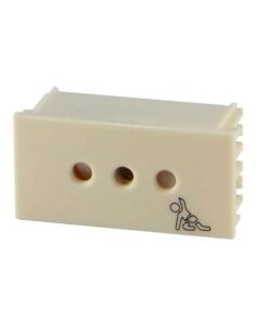 Toma modular con seguro Reggio Marfil