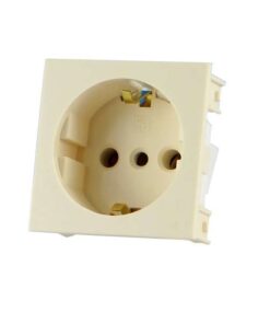 Toma Schuko 2 polos + tierra Reggio Marfil